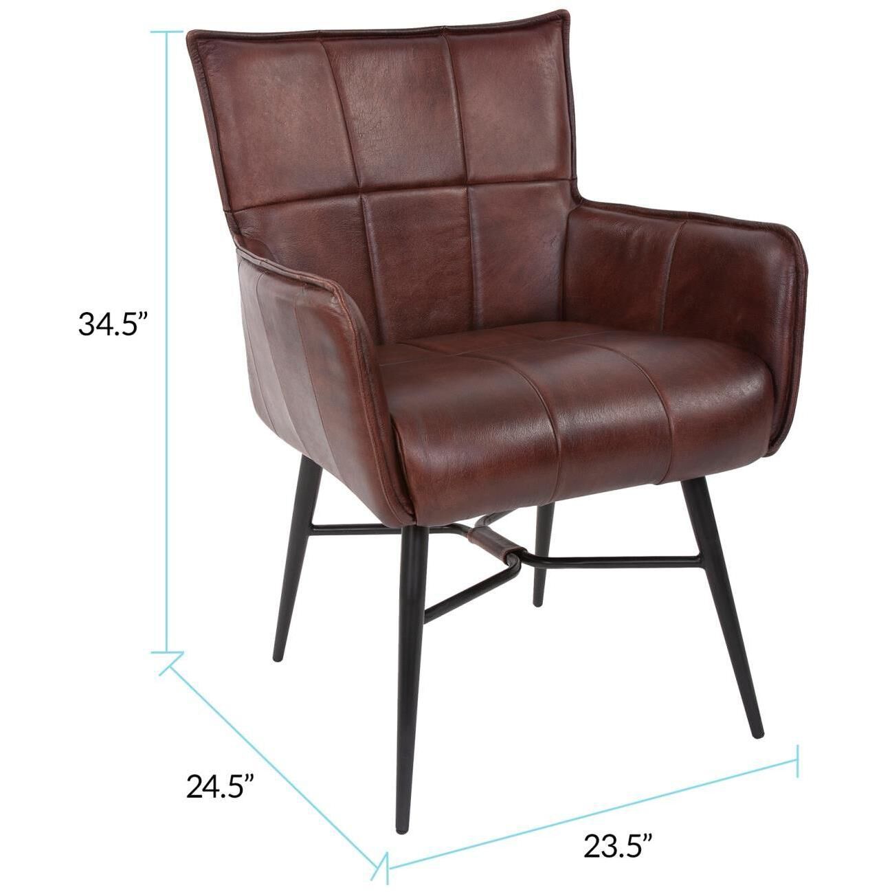 Lucca Cognac Chair